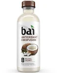 Bai Coconut Flavored Water, Molokai Coconut, Antioxidant Infused Drinks, 18 Fluid Ounce Bottles, 12 count