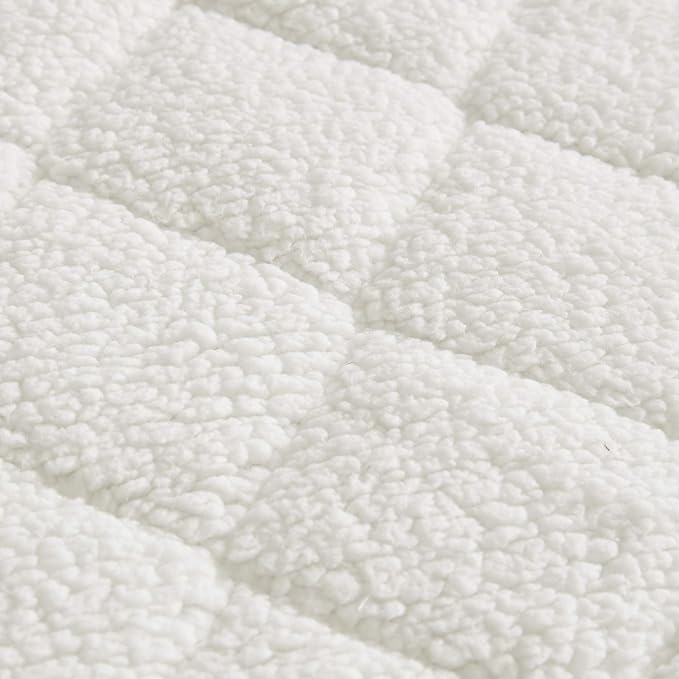 Woolrich - Heated Sherpa Mattress Pad - Twin - White