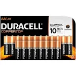 AA Duracell Coppertop Alkaline Batteries