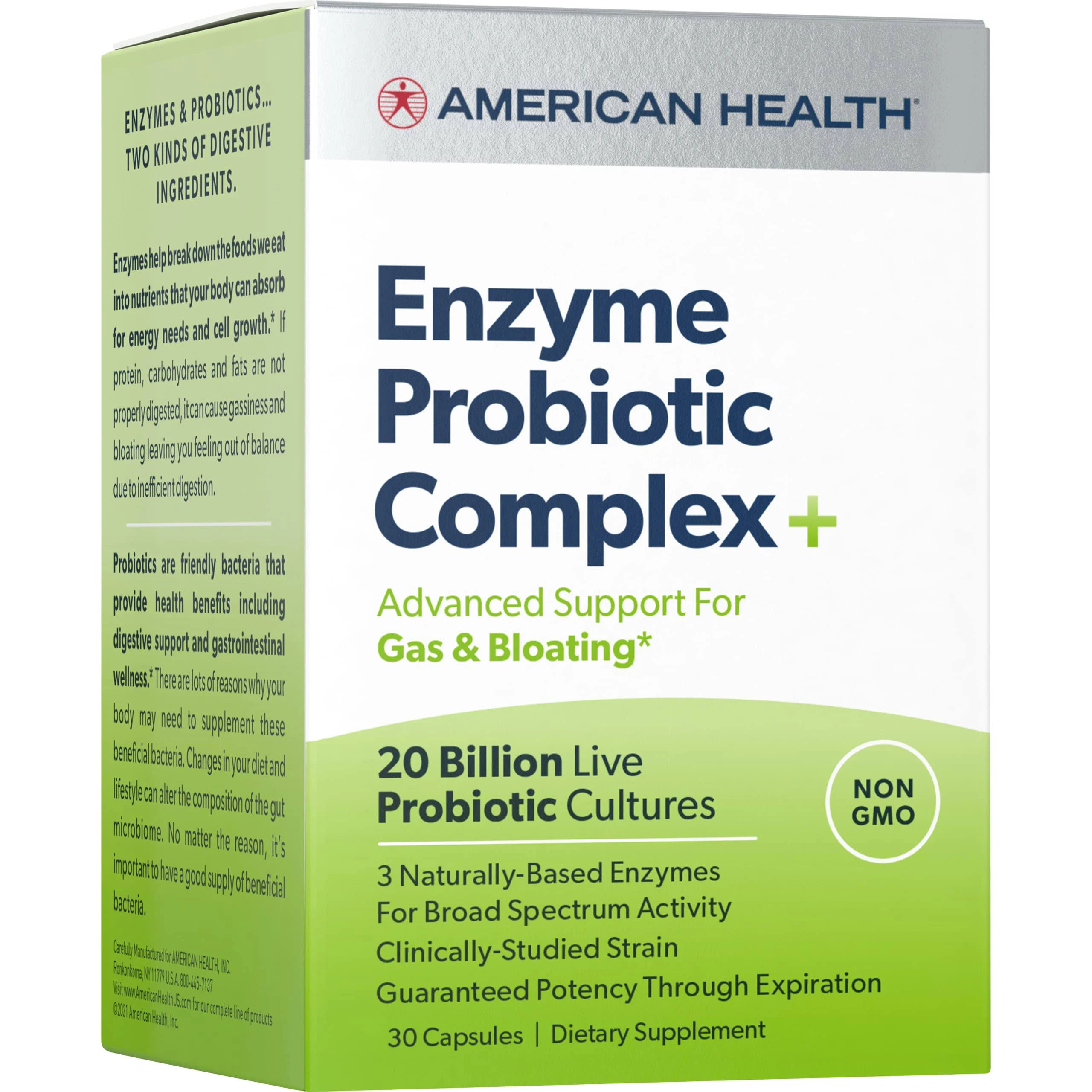 American Health Enzyme Probiotic Complex Plus - 30 Capsules