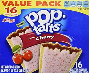 Pop-Tarts Frosted Cherry Breakfast Toaster Pastries, 29.3 oz, 16 Count