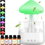 Rain Cloud Humidifier Water Drip, Rain Cloud Diffuser, Mushroom Diffuser, Rain