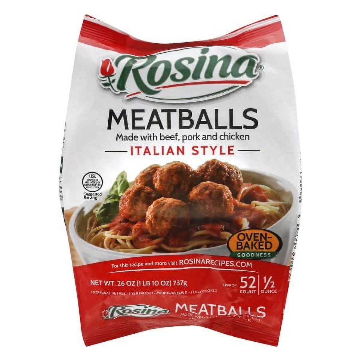 Rosina Italian Style Meatballs