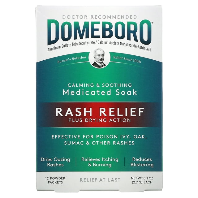 Domeboro Astringent Solution Powder Packets, 12 Count