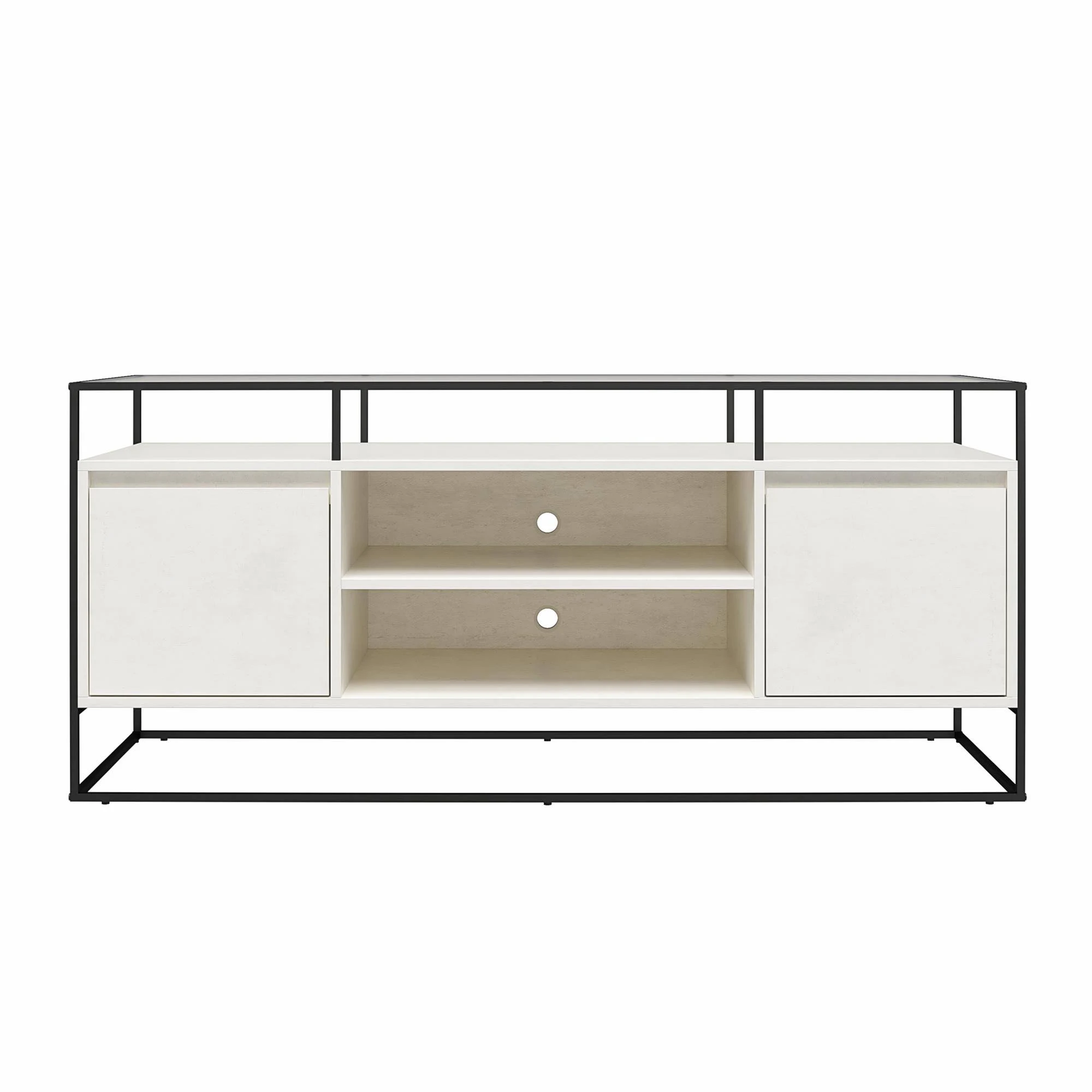 Ameriwood Home Camley Modern Media Console Stand for TVs up to 54", Plaster