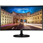 Samsung - 390C Series 24" LED Curved FHD AMD FreeSync Monitor (HDMI, VGA) - Black