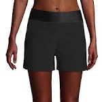 Lands' End Women's 3" Quick Dry Swim Shorts with Panty - 0 - Black