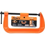 Pony C-Clamp, 8 In, Orange