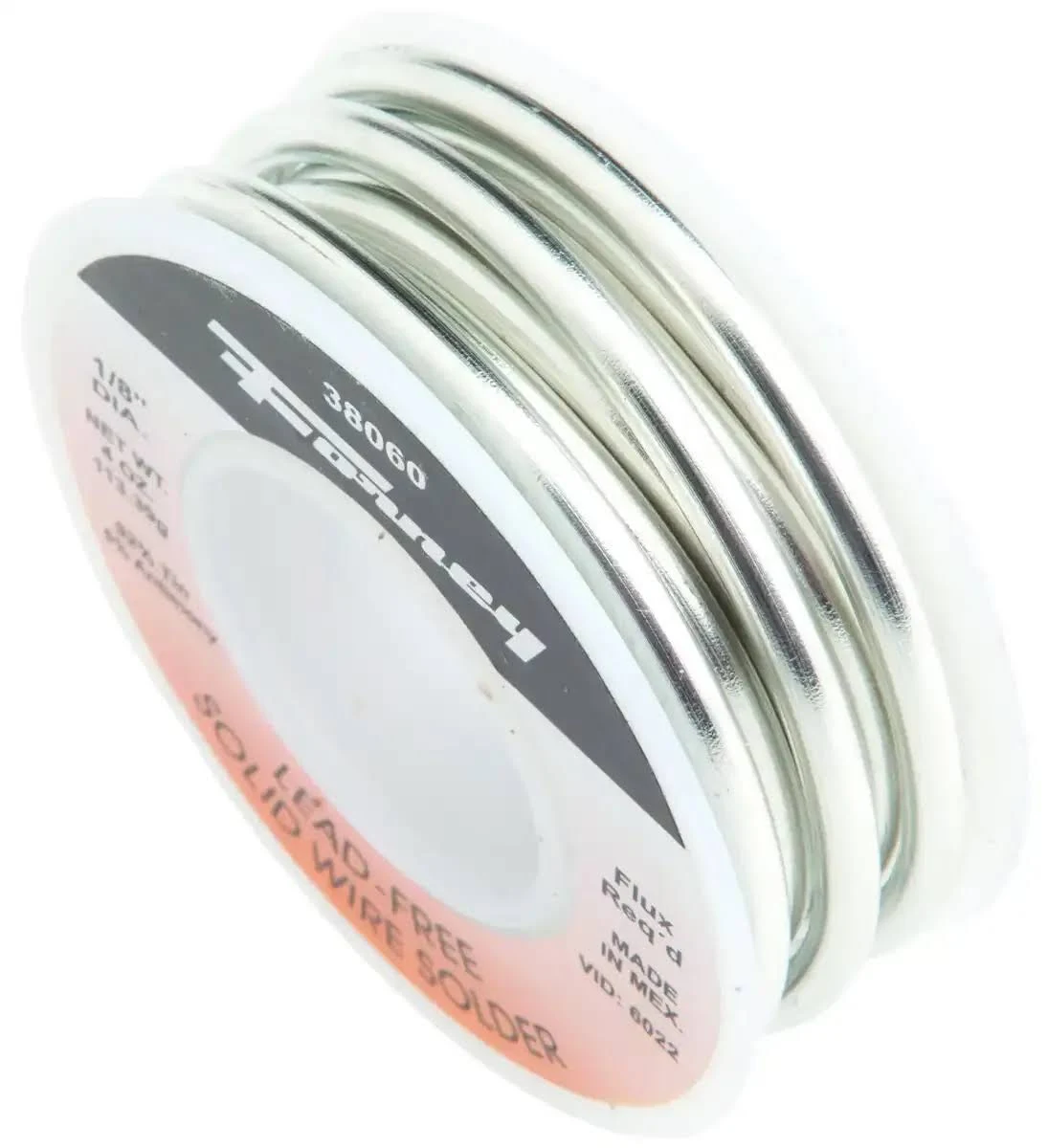 Forney 38060 Solder LF Solid 1/8", 4 oz.,Silver