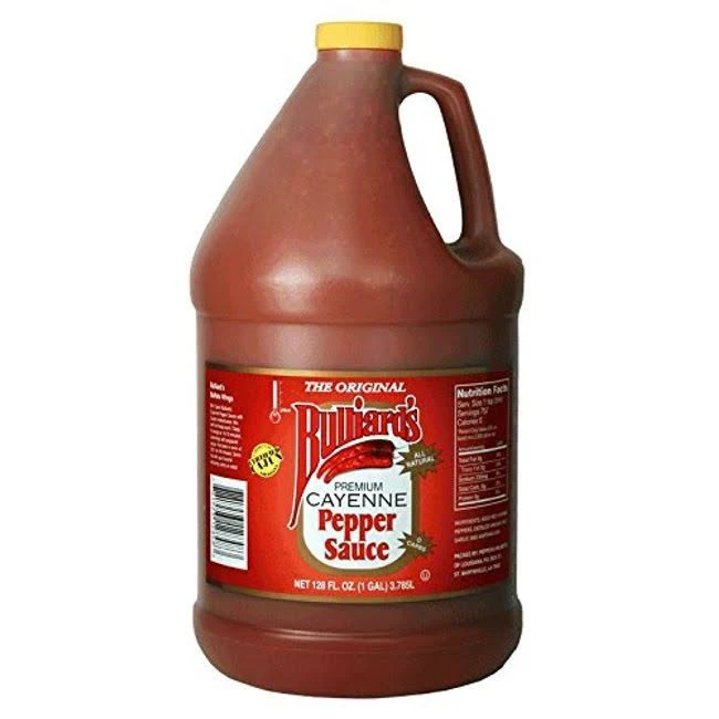 BULLIARD’S CAYENNE PEPPER SAUCE 1 Gallon BULLIARD’S PREMIUM EXTRA HOT CAYENNE PEPPER SAUCE