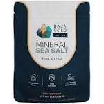 Baja Gold Mineral Sea Salt, Natural Grain Crystals, 1 Lb. Bag