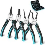 DuraTech 4 Pcs Snap Ring Pliers Set, Heavy Duty Circlip Pliers Kit