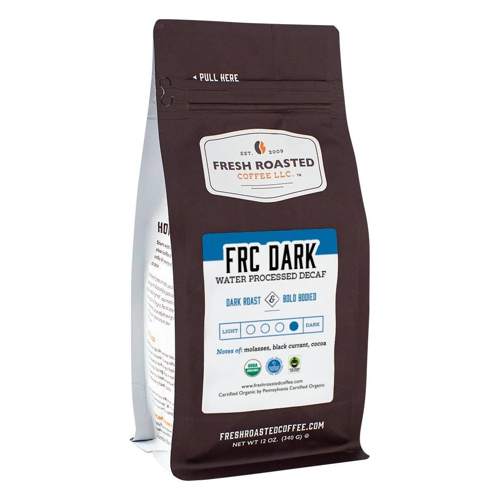 Organic FRC Dark Decaf Roasted Coffee