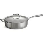 Tramontina Gourmet Prima 5 qt. Stainless Steel Saute Pan with Lid