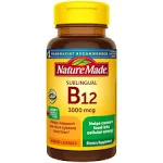 Nature Made Vitamin B-12 Sublingual Cherry, 3000 mcg, Lozenges - 40 count