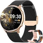 Smart Watches for Women，1.39&#034; Fitness Tracker with Answer/Make Calls/Sleep Mo...