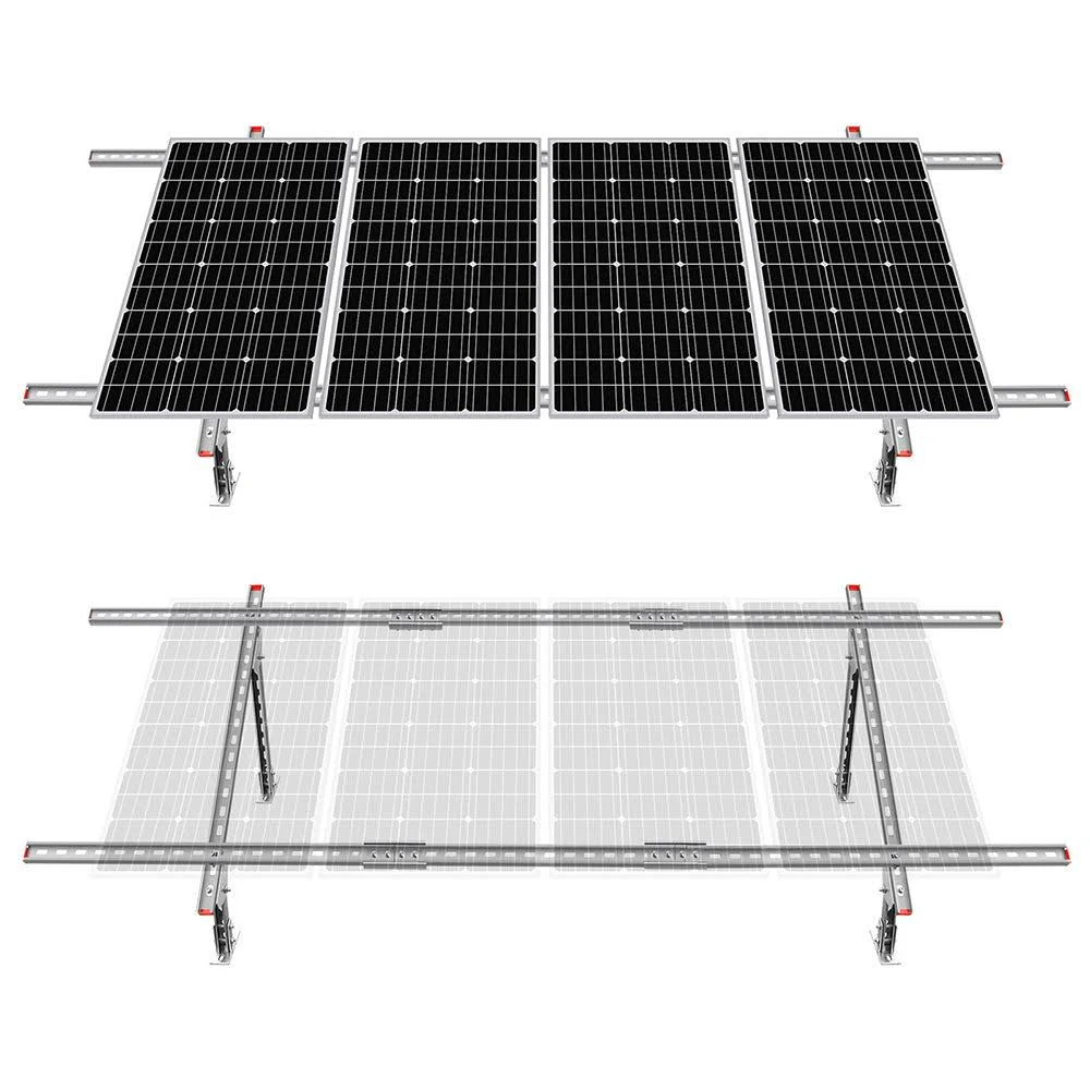 ECO-WORTHY Adjustable Solar Panel Mounting Brackets Kit Silver