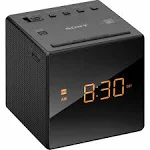 Sony Alarm Clock FM/AM Radio, Black