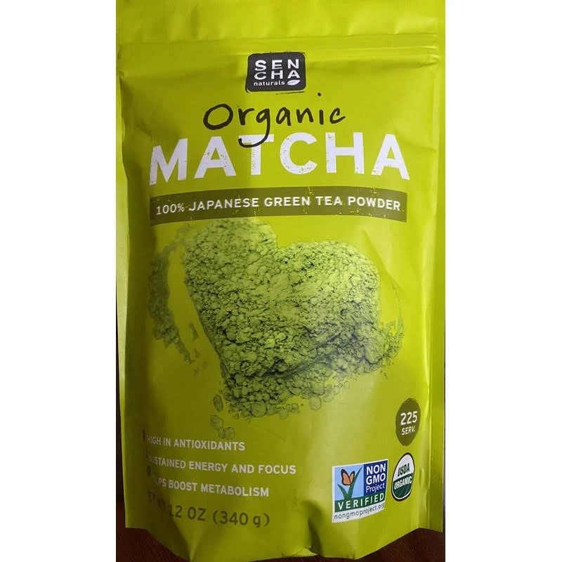 SEN CHA Naturals Organic Everyday Matcha Powder, Authentic Japanese Matcha Green Tea Powder, Premium First & Second Harvest Culinary Grade Organic Matcha Tea, Lattes & Baking, 12oz Bag (1 Pack)