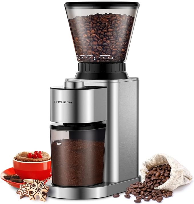 Burr Coffee Grinder. Electric Coffee Bean Grinder With 24 Grind Settings - New ...