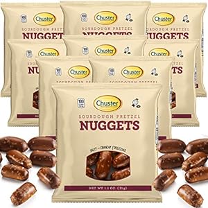 Chuster Sourdough Pretzels Nuggets Bulk 24 Individual 100 Calorie Snack Packs ...