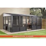 Sojag Charleston 10 ft. x 10 ft. Wall Solarium