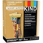 KIND Bars, Caramel Almond & Sea Salt, Healthy Snacks, Gluten Free, Low Sugar, 6g Protein, 24 Count