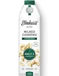 Elmhurst Milked - Cashew Milk - 32 Fluid Ounces Pack of 6. Onl