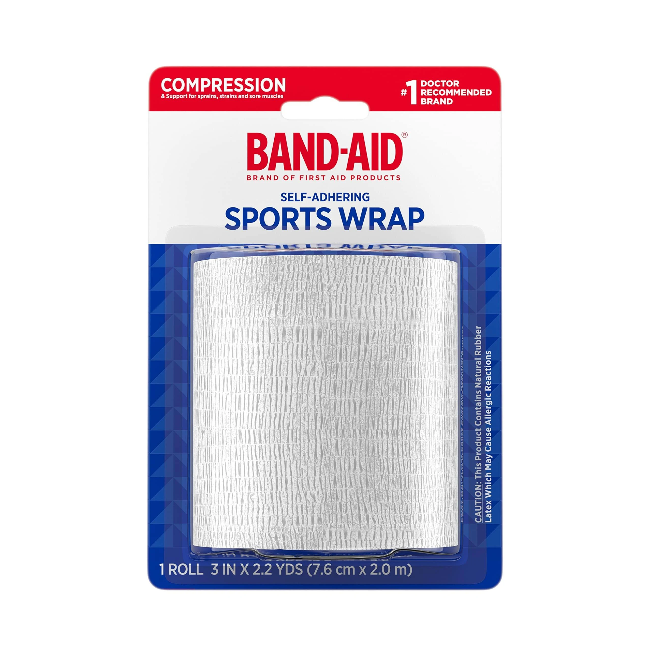 Band-Aid First Aid Self-Adhering Sports Wrap - 2.2 yd