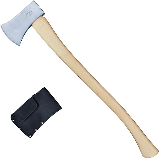 All-Purpose Axe with Hickory Handle,2.25lb Felling Axe,Great for Camping, Survival, Outdoors, Wood Cutting and Splitting