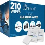 Care Touch Glasses Wipes, 400ct - Lens Cleaning Wipes for Eyeglasses, Eyeglass Individually Wrapped, Cleaner Lenses Glasses&Optical Lens, Disposable