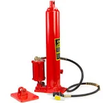 XtremepowerUS 8 Ton Air/Hydraulic Long Ram Jack Piston Ram 8-Ton Capacity Cherry Crane Shop Engine Hoist Lift For Truck- 8.0 Lbs, Red