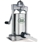 1X LEM Products Mighty Bite Vertical Stainless Steel 5 Pound Sausage Stuffer