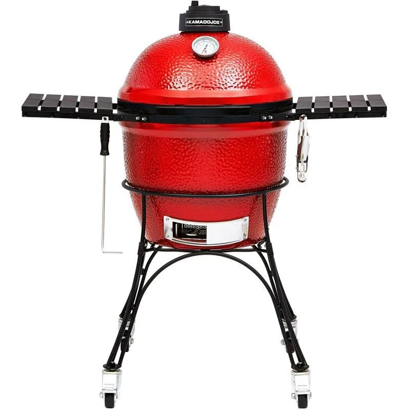 Kamado Joe Classic I Charcoal Grill, 18 inch, Blaze Red