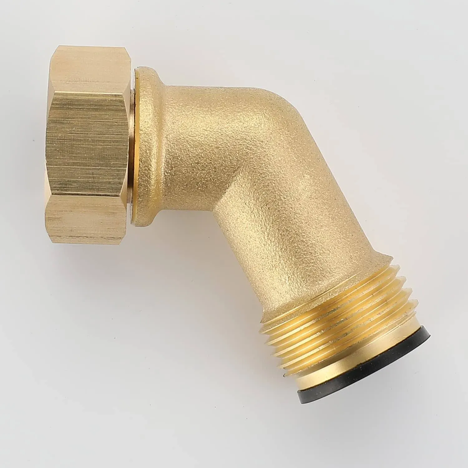 Garden Hose Elbow Connector 45 Degree Brass Hose Elbow Hose Adapter 3/4&#034; Elbow E