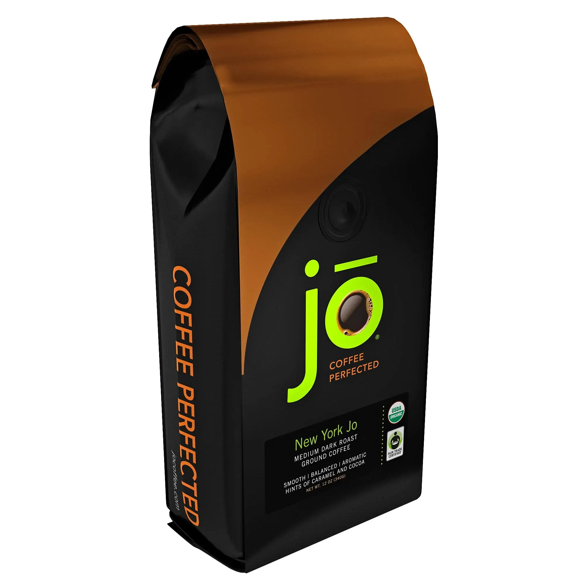 Jo Coffee New York Jo Medium Dark Roast Organic Ground Coffee - 12 oz