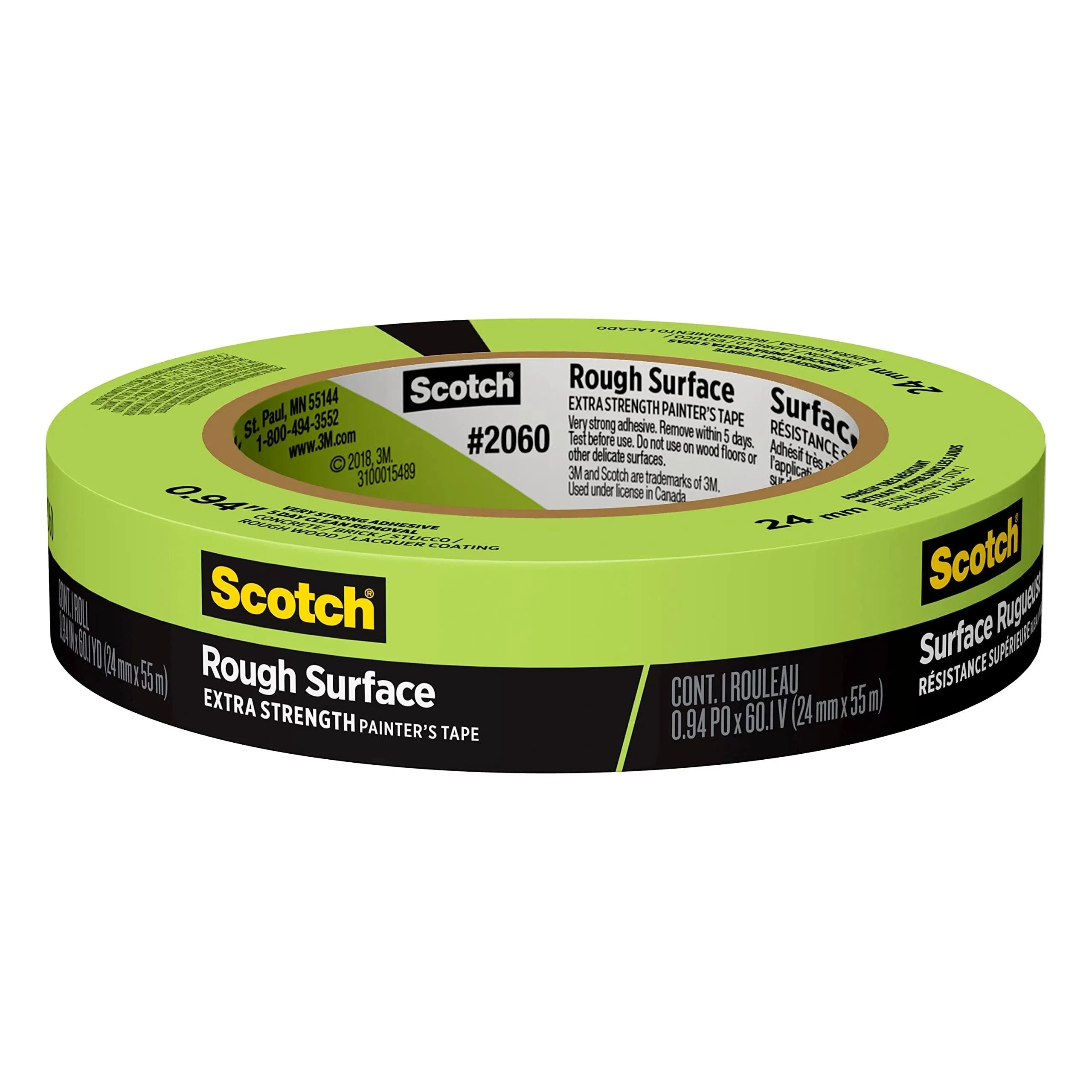 3M 2060 1 In x 60 Yard Lacquer Masking Tape