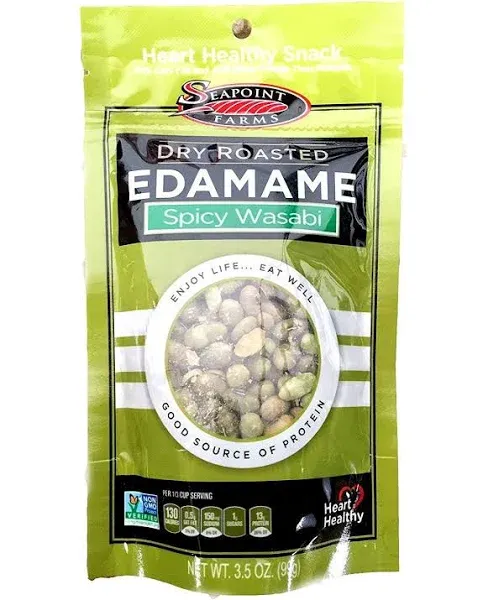 Sea Point Farms, Dry Roasted Wasabi Edamame, 3.5 Oz(Case Of 12)