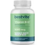 BESTVITE Vitamin B12 5000mcg No Stearates