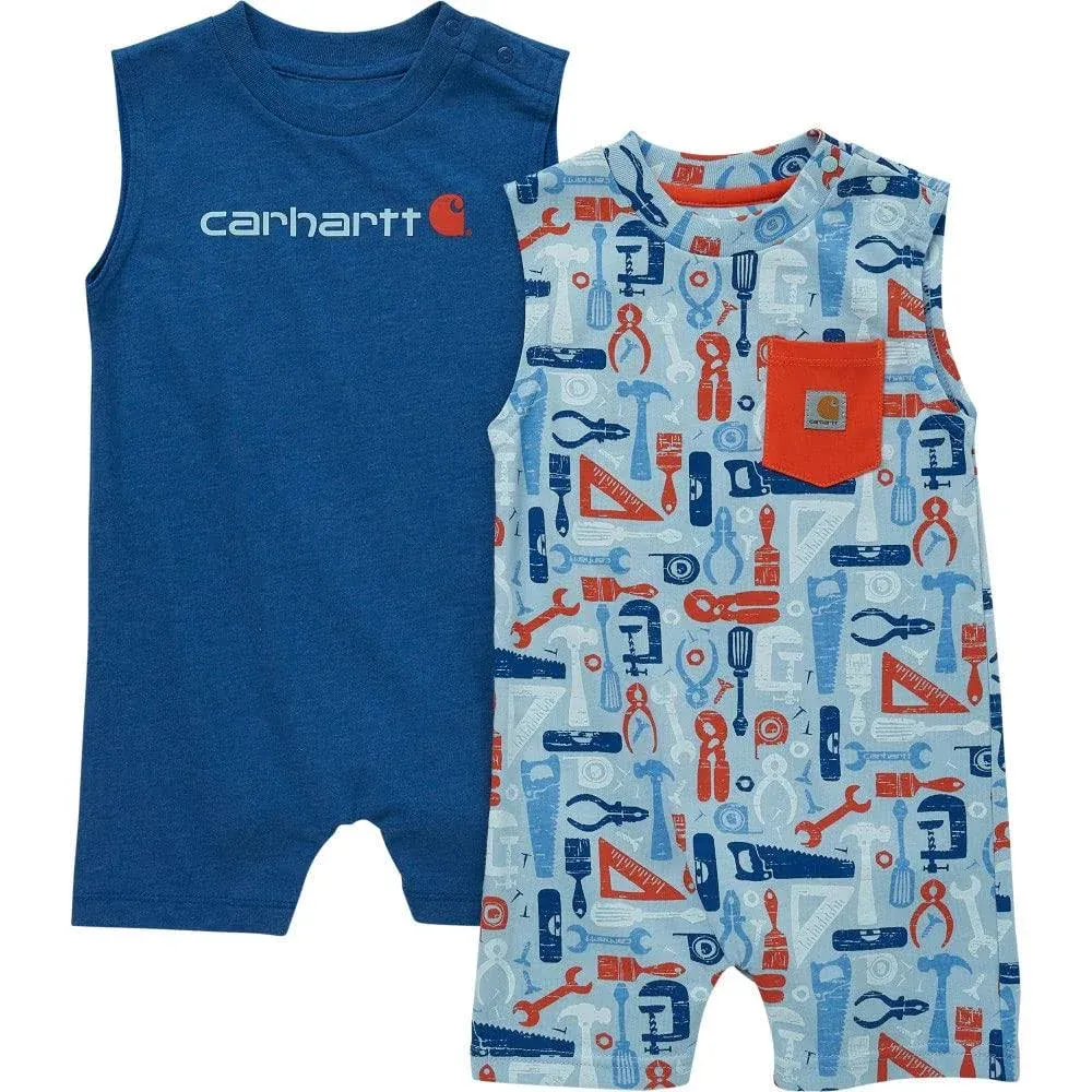 Carhartt Baby Boys' Short-Sleeve 2-Piece Romper Set