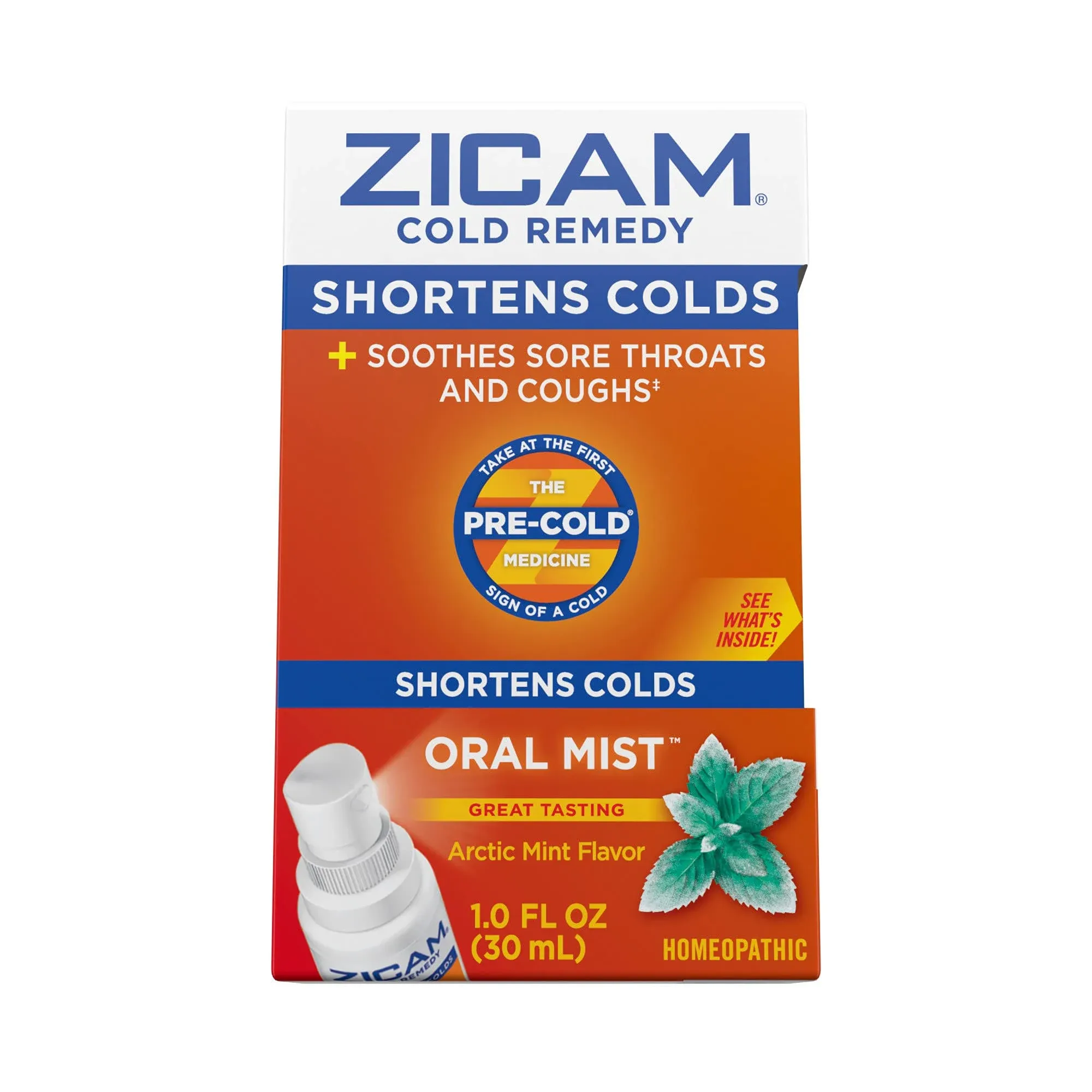 Zicam Cold Remedy, Arctic Mist Flavor, Oral Mist - 1.0 fl oz