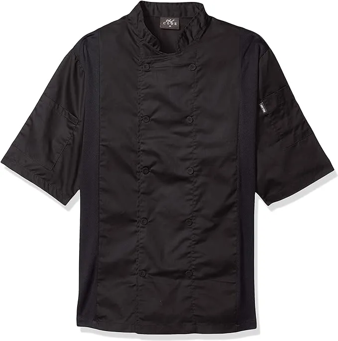 Chef Code Cool Breeze Side Vent Chef Coat, Charcoal, 3XL, Infant Boy's, Gray