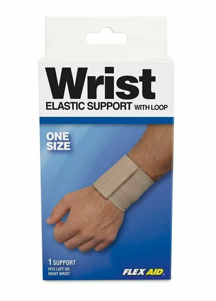 Flex Aid Elastic Wrist Support with Loop, One Size