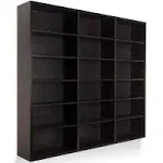 Atlantic Oskar 540 Wall Mounted Media Storage Cabinet Espresso