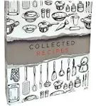 COLLECTED RECIPES - 3 Ring Binder 11.5 x 12 in w/Dividers &amp; Sheet Protectors NEW