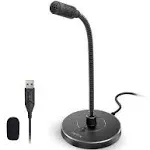  USB Computer Microphone G009, Noise-Cancelli<wbr/>ng Recording Desktop Mic for Black