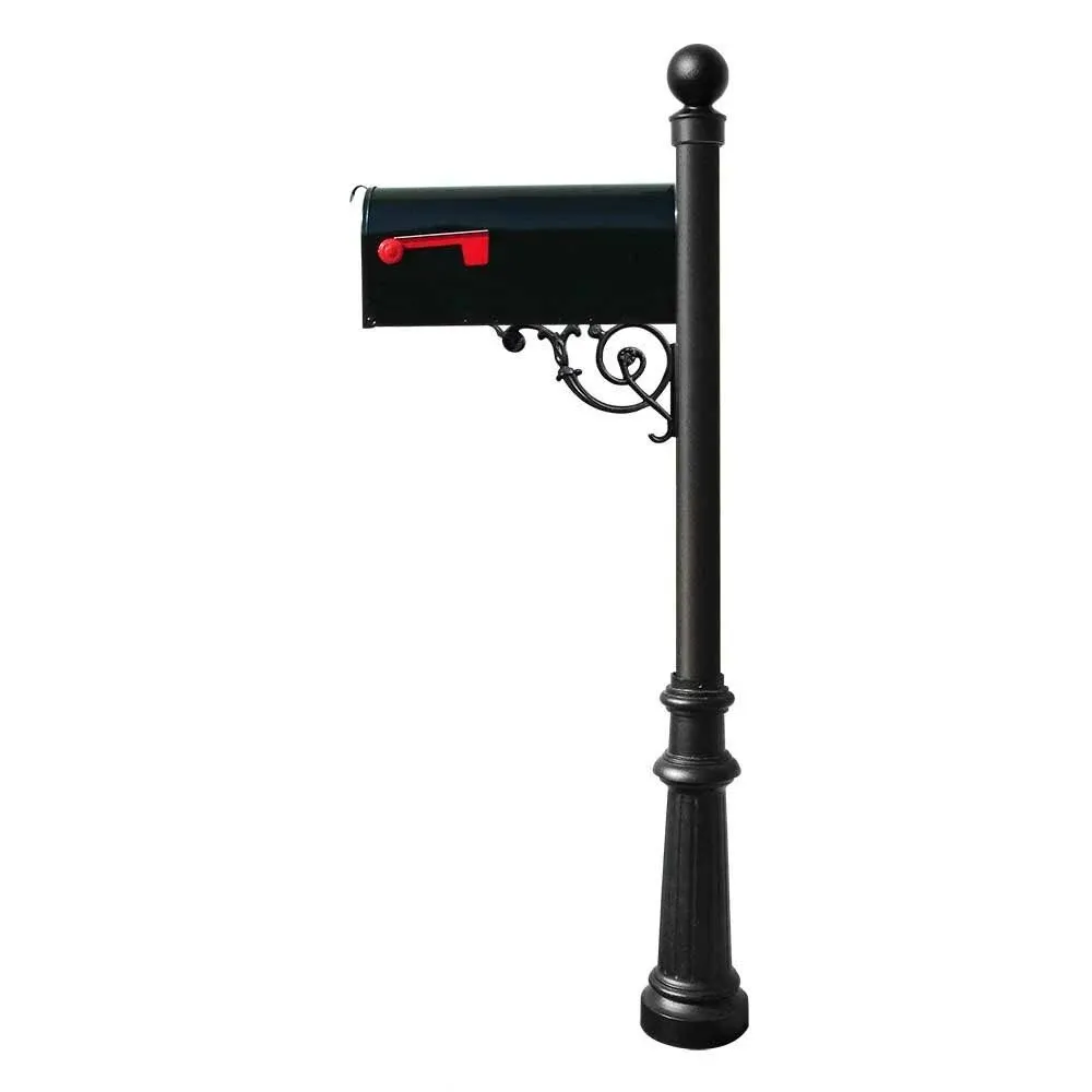 Lewiston Post System with E1 Economy Mailbox and E1 Locking Insert, Mounting ...