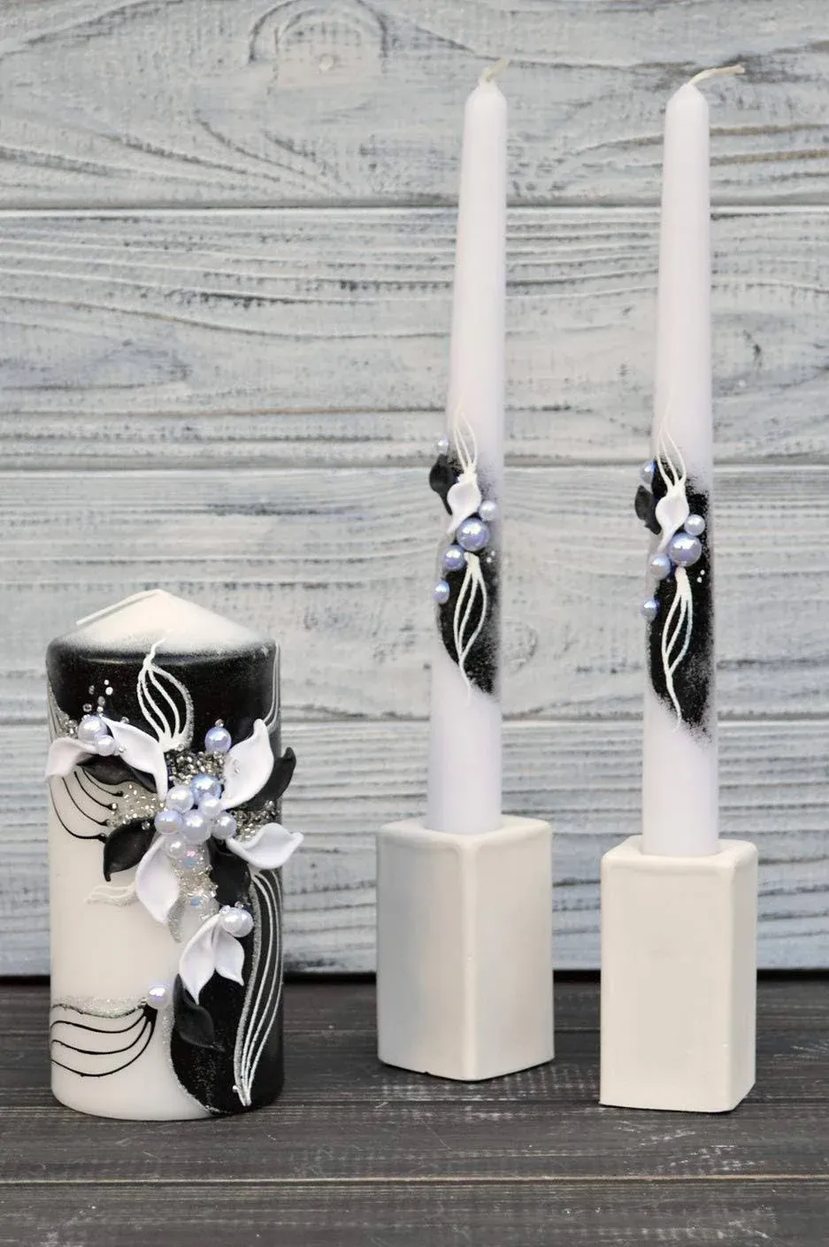 Magik Life Unity Candle Set for Wedding - Wedding Accessories for Reception and ...