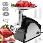 Electric Meat Grinder 2000W Heavy Duty Sausage Stuffer Stainless Steel Home Use