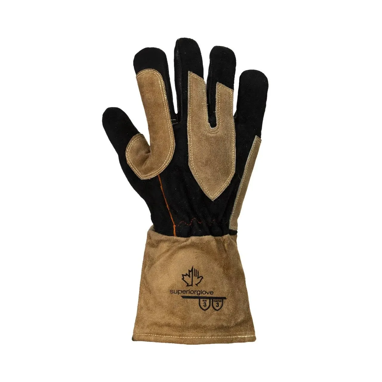 Endura Delux Heat Resistant with Split Leather Patches Goatskin Welding Gloves ...